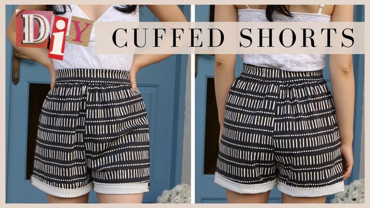 Make Your Own Cuffed Shorts I The Mira Edit - YouTube