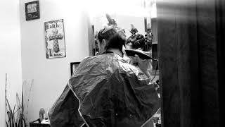 DIY angled bob haircut Part 1 of 3 stacked bob inverted bob Aline hair cut