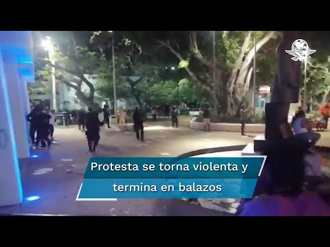 A balazos dispersan protesta feminista en Cancún; hay dos heridos