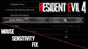 How to Fix the Mouse Sensitivity for Resident Evil 4 Remake
