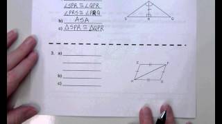G2 Topic 9-2 Using SSS, SAS, & ASA with Conguent Triangles