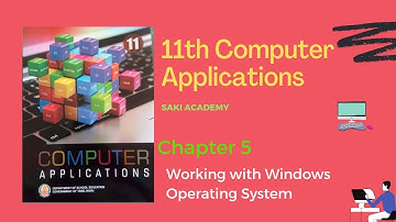 11th Computer Applications Chapter 5 | part 1 #computerapplication #11thstandard