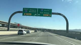 Freeway 91 east to freeway 15 south San Diego vs Barstow