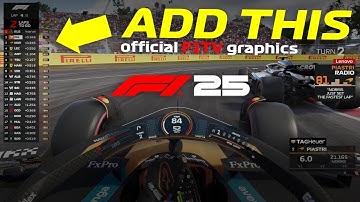 HOW TO GET THE F1 TV HUD in F1 25 – STEP BY STEP GUIDE