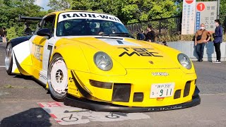 【ポルシェを擦るのもお構いなし!!】シャコタンマシンが続々搬出!!【Wekfest'21搬出③】【1080p/60fps】/Wekfest Japan 2021