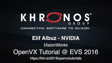 7. 2016 EVS - Short Talk: NVIDIA VisionWorks - Elif Albuz, NVIDIA