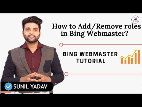 How to add/remove admin roles in bing webmaster | bing webmaster tutorial | top gurus