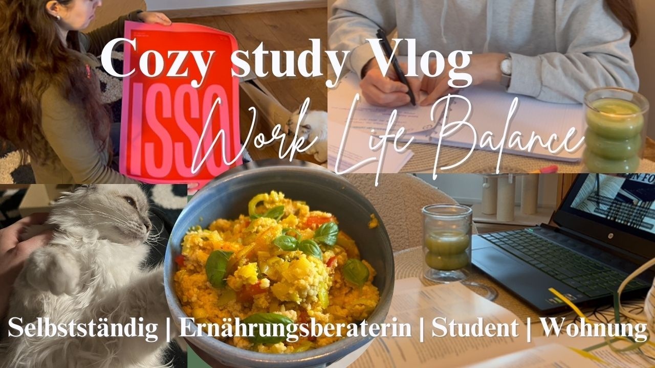 Wie ich versuche, Studium & mein Business als Ernährungsberaterin unter einen Hut zu bringen | Vlog