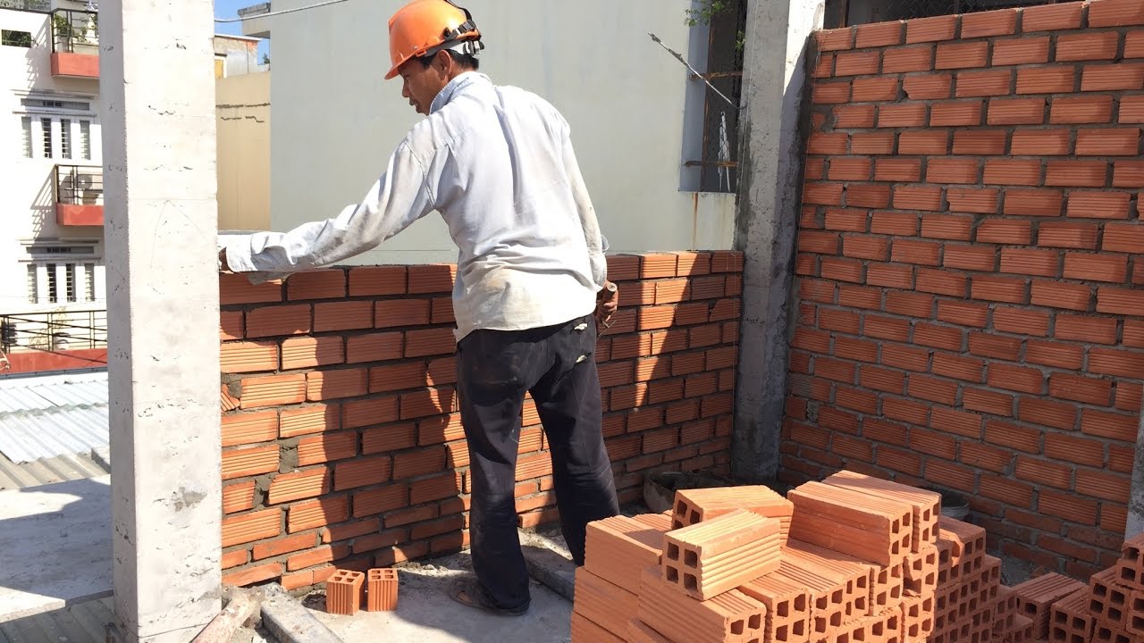 Kho Tư liệu Xây dựng - Cách xây tường nhà phố | Cách xây tường gạch | Cách xây cấu kiện bằng gạch - YouTube