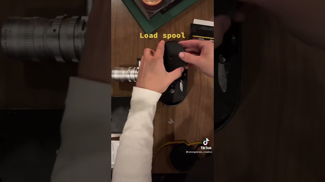 How to load a Bolex 16mm camera. 