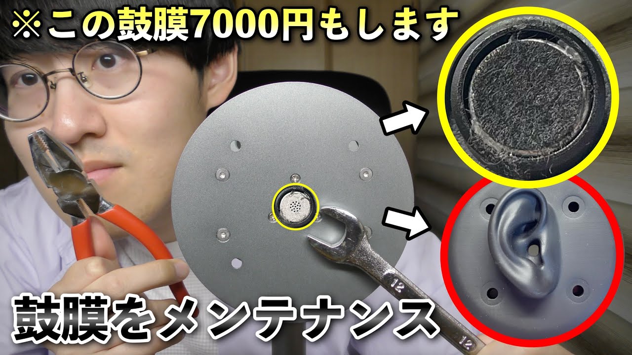 バイノーラルマイク ＋α鼓膜つき アシダ音響、ASMRにも使える7,700円の