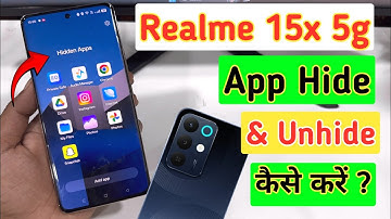 How to hide apps in realme 15x 5g/realme 15x phone me apps ko hide kaise kare | Hide apps in realme
