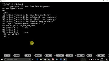 GW_BASIC Tutorial-25 ON GOTO statement in Urdu in BASIC