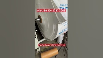 Double-layered plastic bag making machine