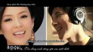 Vietsub pinyin Yêu một chút Ai yi dian my lucky star ost   Vương Lực Hoành ft Chương Tử Di