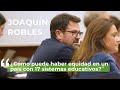 Joaquín Robles: “¿Cómo puede haber equidad en un país con 17 sistemas educativos?”