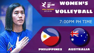 Philippines vs Australia | 2024 AVC Challenge Cup Women LIVE Scoreboard