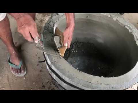 cara praktis membuat pot  dari  cetakan  semen BISA DIPAKAI 