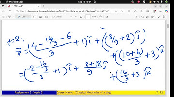 Classical Mechanics of a Single Particle: Week-3
