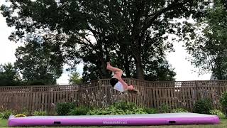16ft x 6ft x 8in deep purple air track for tumbling