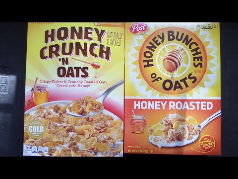 Aldi Millville Honey Crunch N Oats Vs Honey Bunches Of Oats Aldi Vs Name Brand Cereal Review Youtube
