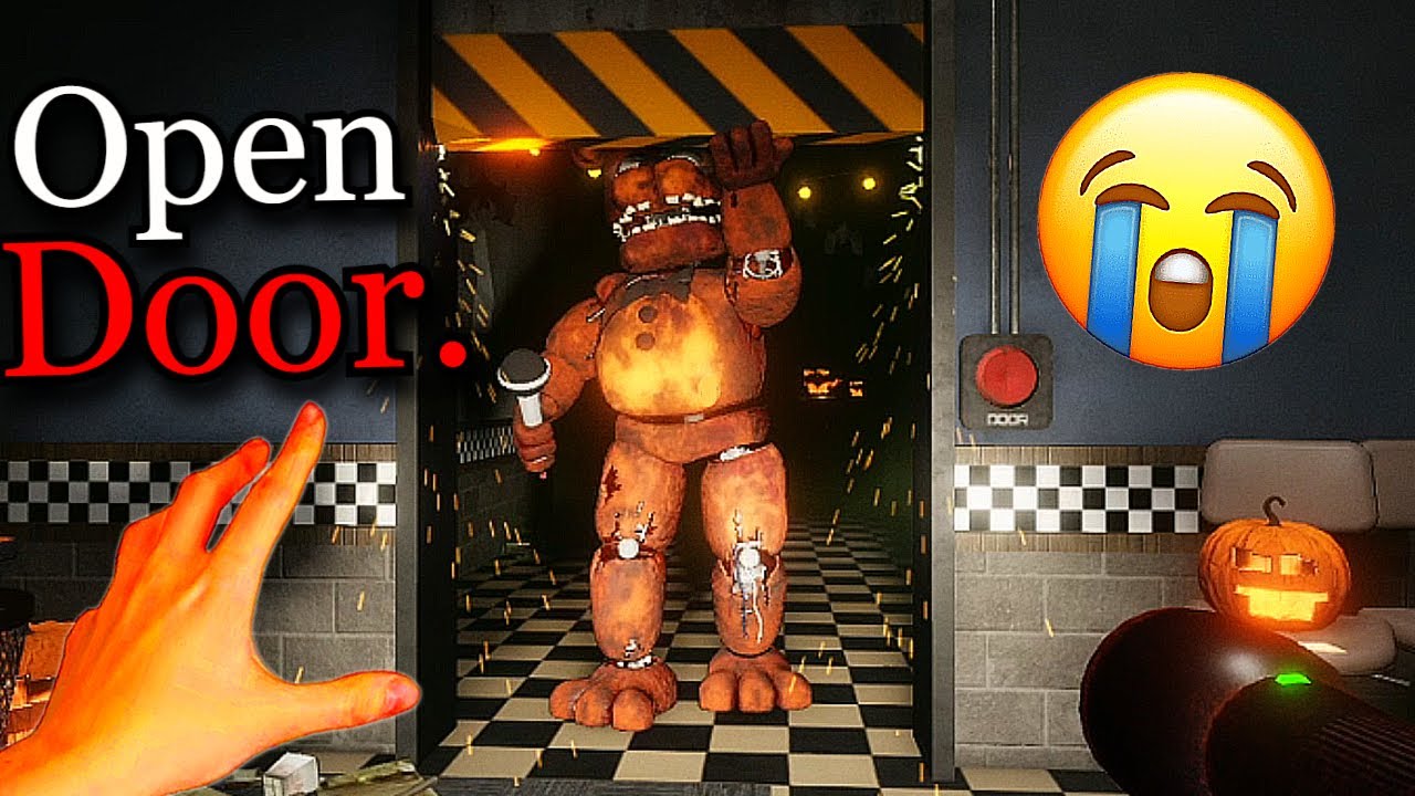 «О нет, ты по ошибке закрыл дверь. Дай мне открыть её!» ФРЕДДИ, ПОЖАЛУЙСТА.