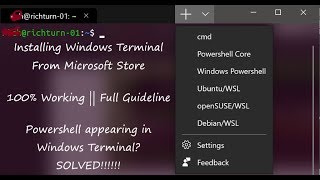 how to install windows terminal 2019 from microsoft store || complete guideline ||