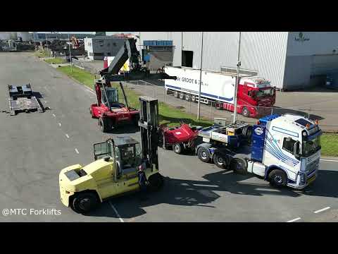 Loading of 4 x units Kalmar DRG120-54S6 - video from MTC Forklifts