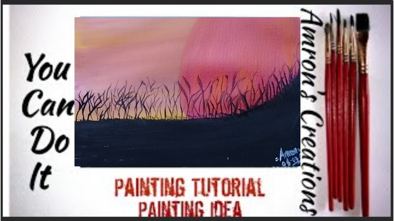 Red Moon/Painting Idea/Painting Tutorial/Amrons Creations