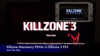 Killzone Mercenary PSVita vs Killzone 3 PS3