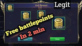 In this video i am going to show you the most easiest way get battle
points quickly mobile legends. so if want find out how free p...