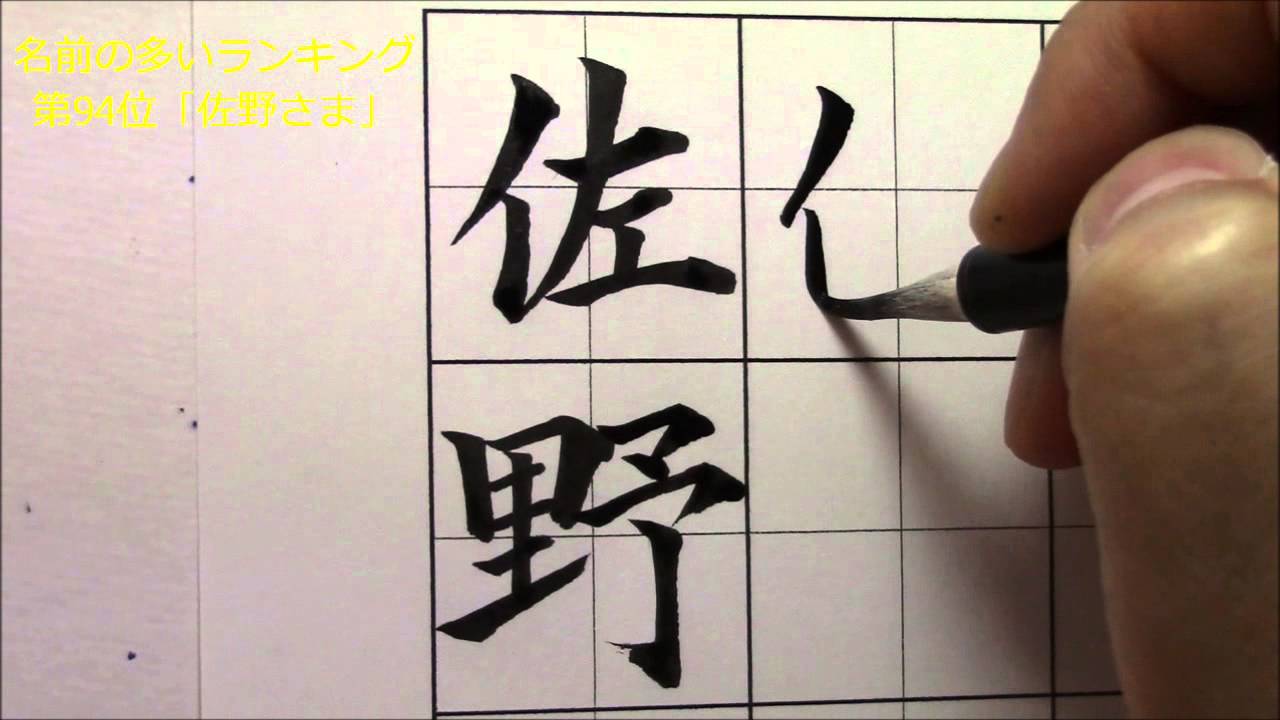 動画 どアップで小筆の動きを見る 第94位 佐野さま 楷書 行書の書き方