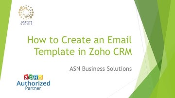How to Create an Email Template and use in Zoho CRM