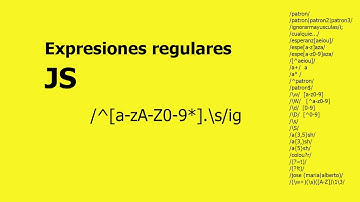 expresiones regulares javaScript