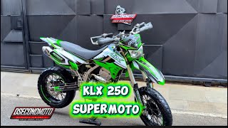 KAWASAKI KLX 250 SUDAH JADI SUPERMOTO BAN DUAL PURPOSE