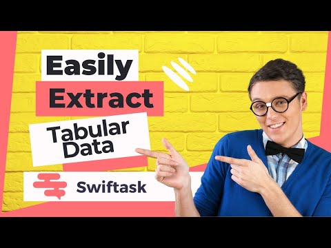 Swiftask - Quickly Recover Tabular Data from PDFs,