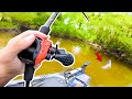 Catching GIANT Bass in SMALL Backwater Creeks (River Fishing)