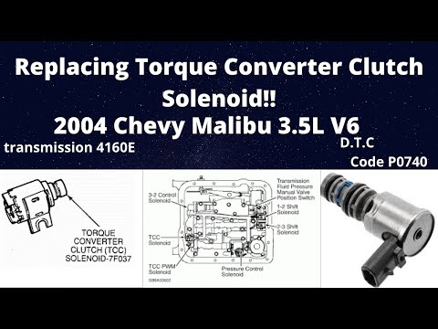 TRANSMISSION TORQUE CONVERTER CLUTCH SOLENOID | 2004 Chevy Malibu 3.5L V6 | TRANSMISSION CODE P0740