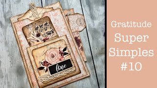 Gratitude Super Simple #10: QUICK FLIP THROUGH Thanksgiving/Fall Gratitude Junk Journal Pink Monarch