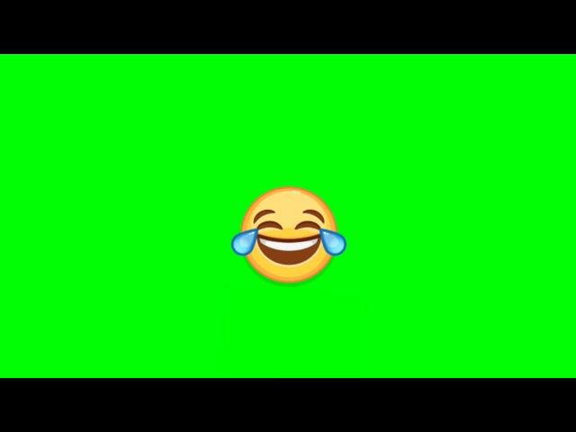 GREEN SCREEN LAUGHING EMOJI 3D WITH ANIMATION class=