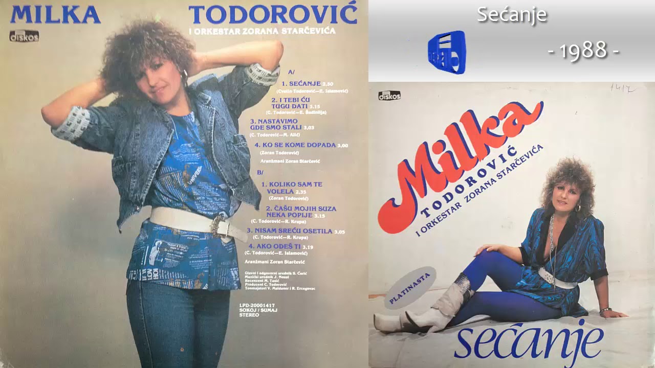 Watch Milka Todorovic - Secanje - (Audio 1988) on YouTube Watch Milka Todorovic - Secanje - (Audio 1988) on YouTube