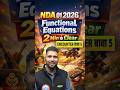 NDA 01 2026 | Functional Equations | 2 Min में Clear | NDA Maths By Vishal Sir #nda012026 #ndamaths