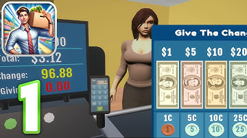 Supermarket Simulator 3D Store - Walkthrough Gameplay Part 1 (iOS, Android)