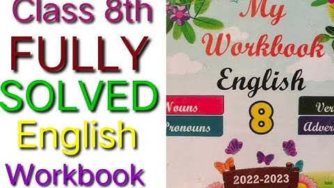 English workbook8fullysolved #class8 #Fully solved#pseb
