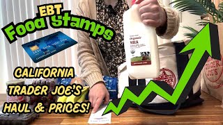 EBT Food Stamps Haul With Bay Area California Prices! Low Income Struggling Mom! Trader Joe's Haul!