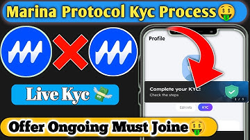 Marina KYC Process😱Marina Launch KYC Update | Marina Protocol KYC Process। Marina App KYC