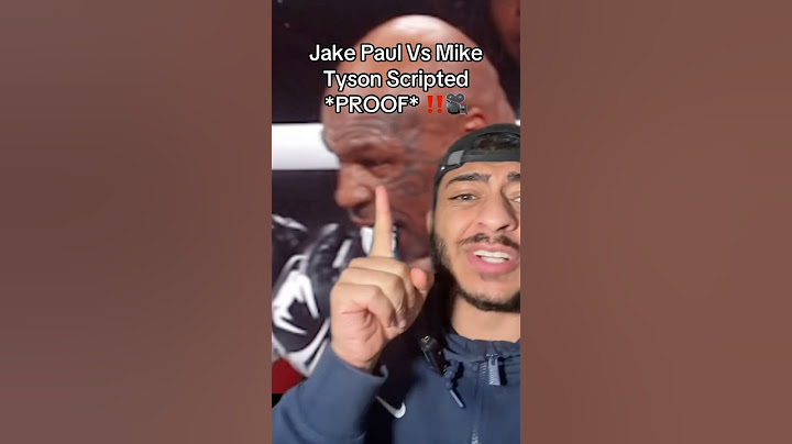 Jake Paul Vs Mike Tyson Scripted *PROOF* 🎥‼️