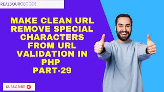 Make clean URL remove special characters from URL Validation in php part-29
