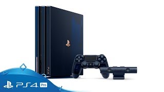 500 Million Limited Edition PS4 Pro detailed in close-up unboxing