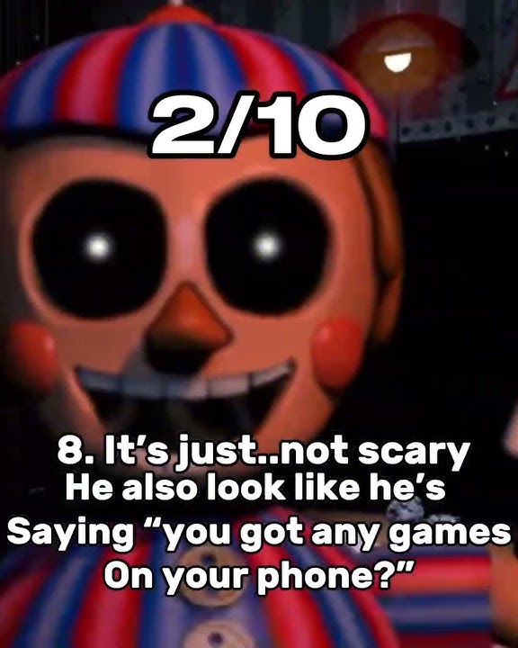 TOP 10 WORST FNAF JUMPSCARES (no hate!) #fnaf #fivenightsatfreddys #jumpscares #scary #shorts